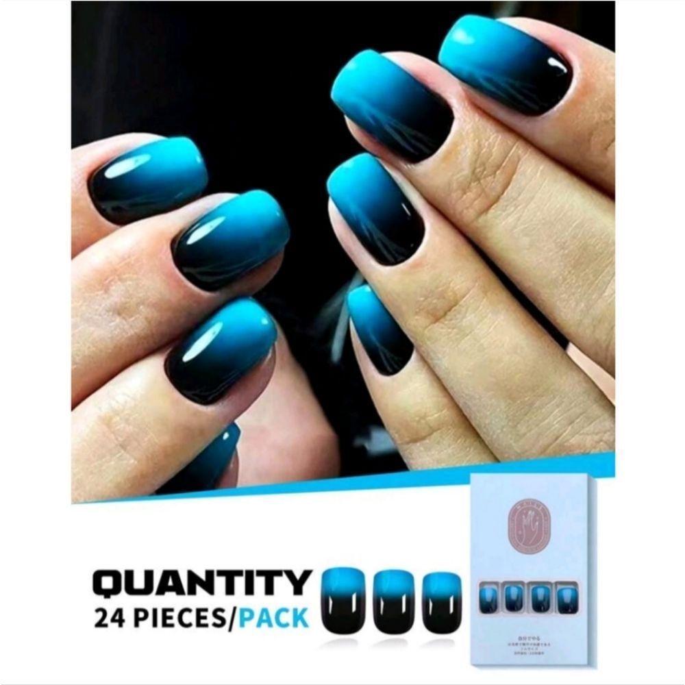 💕5/$18 I'm Obsessed 24pc Royal Blue Ombre Nails